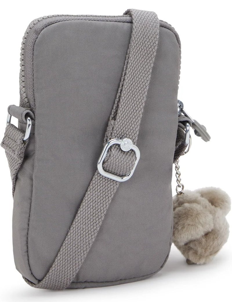 kipling Tally Small Unisex Phone Bag - Inviting Grey - Image 2